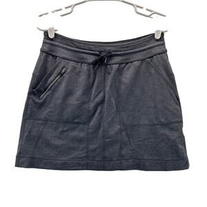 Title Nine Skort Gray Small Back Pockets Travel Athletic